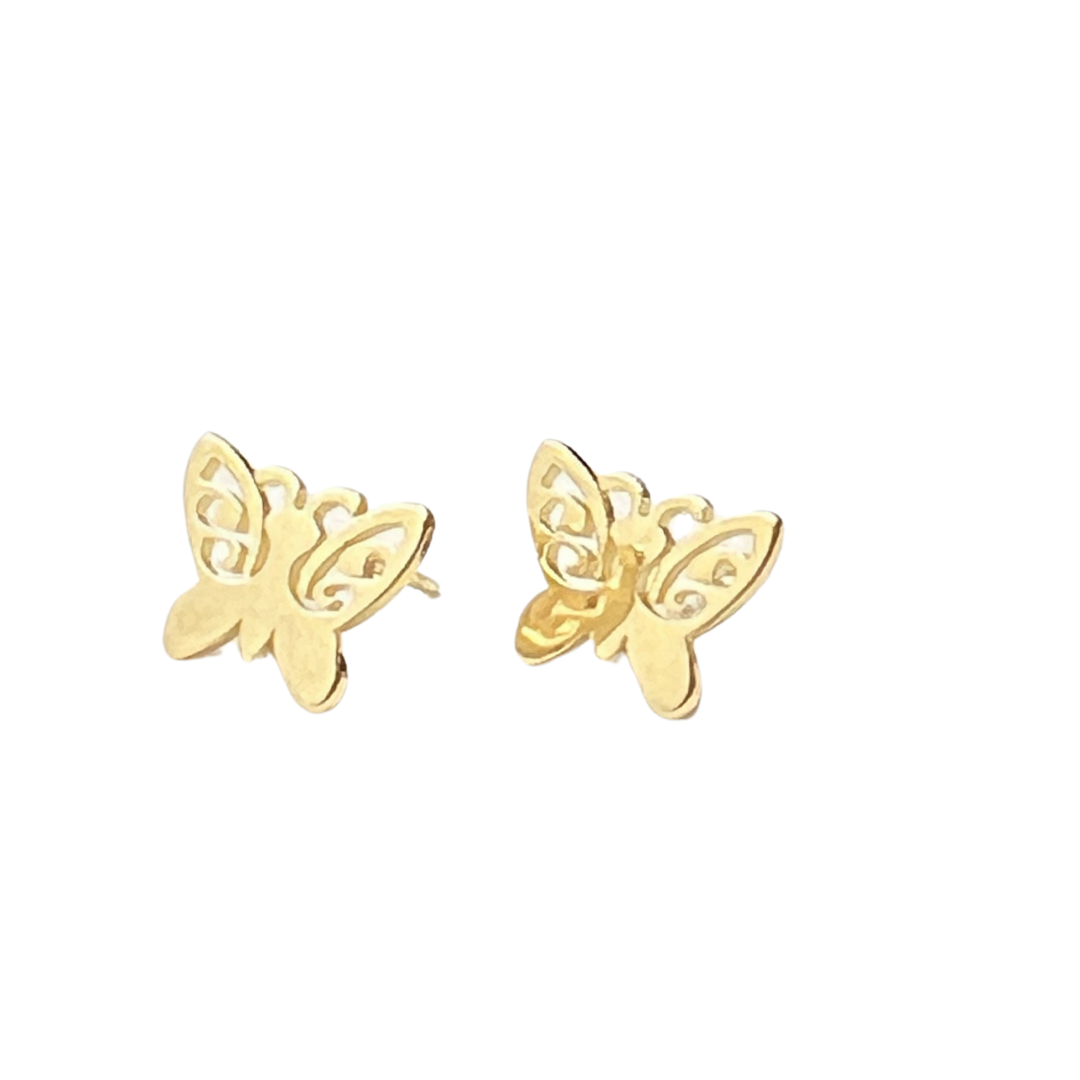 Golden Butterfly Studs - Image 4