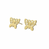 Golden Butterfly Studs