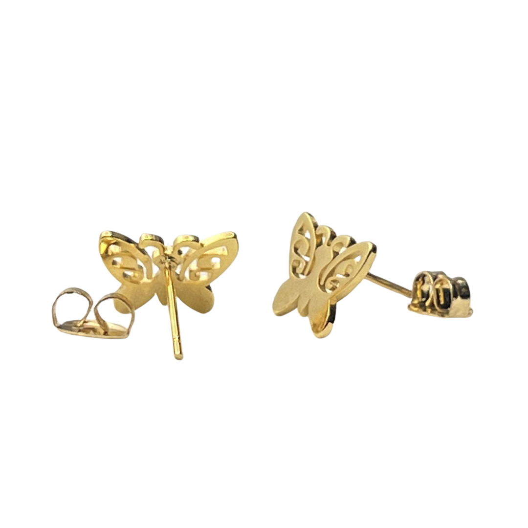 Golden Butterfly Studs - Image 2