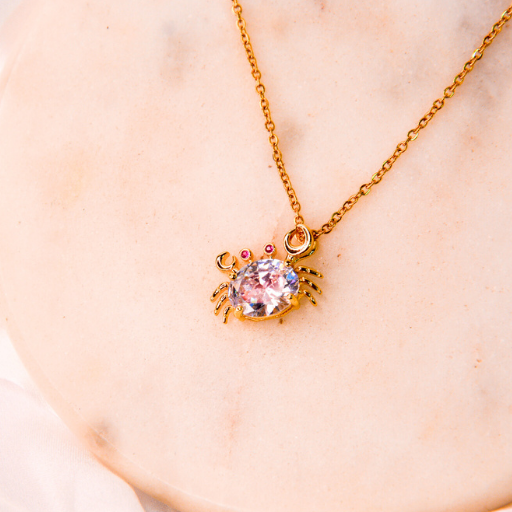 Crystal Crab Pendant