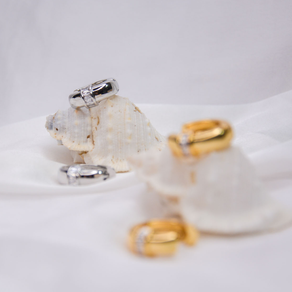 Luxe Baguette Mini Hoops - Image 6