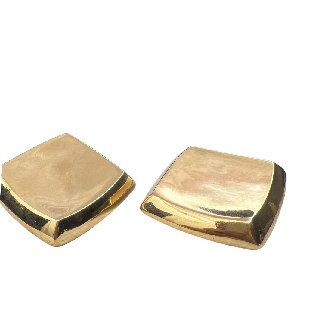 Sculpted Square Luxe Studs - Image 5