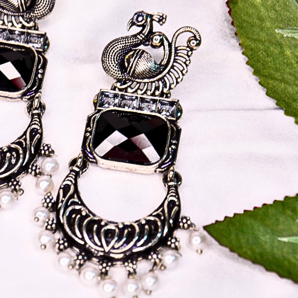 Regal Mayura Earrings - Image 2