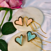 Enamel Heart Luxe Danglers