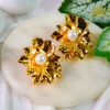Floral Lustre Pearl Studs
