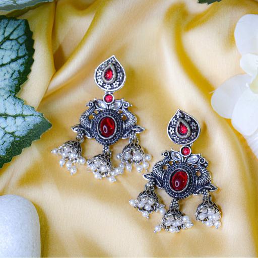Mughal Gardenstone Danglers - Image 3