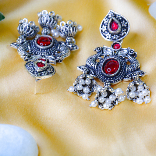Mughal Gardenstone Danglers - Image 4
