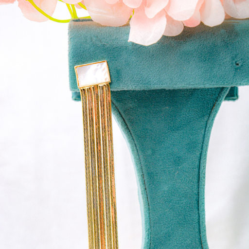 Iridescent Squarefall Earrings - Image 2