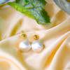 Classic Gold Pearl Drop Earrings