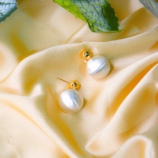 Classic Gold Pearl Drop Earrings - Image 2