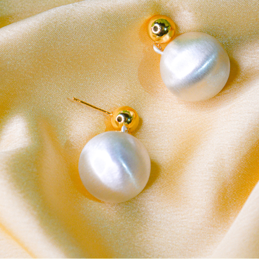 Classic Gold Pearl Drop Earrings - Image 3